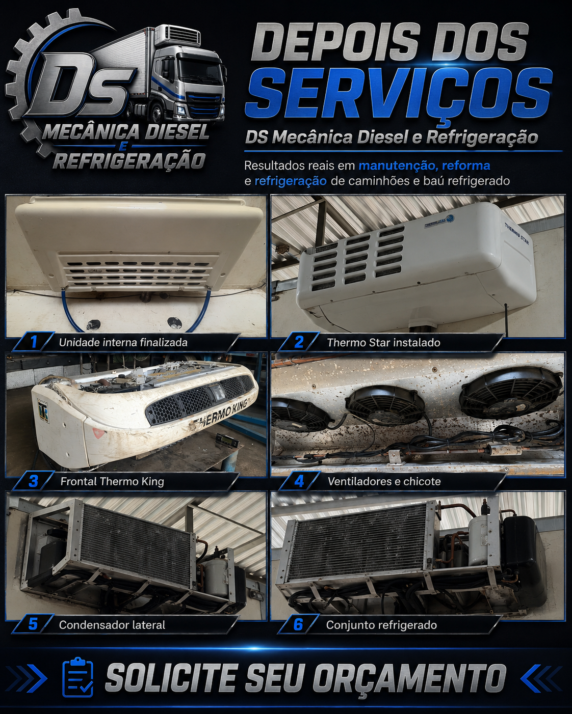 Depois dos serviços da DS Mecânica Diesel e Refrigeração